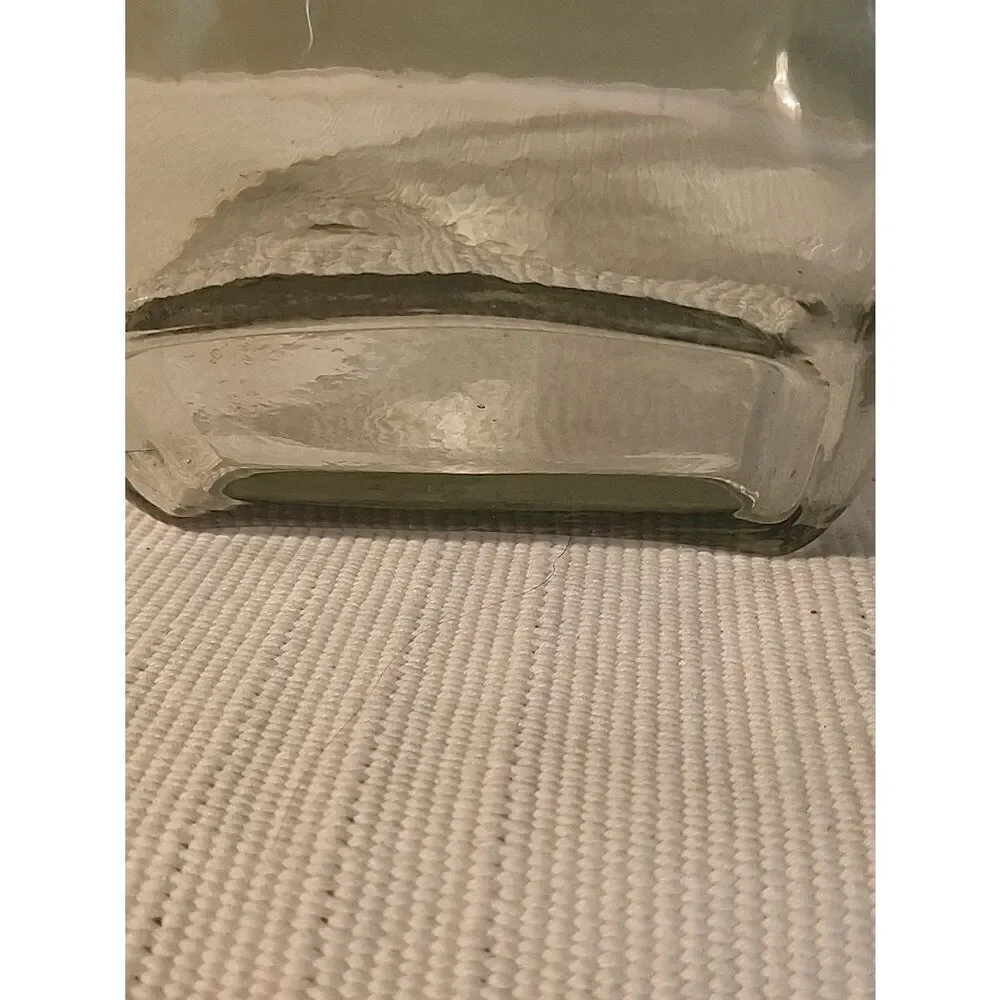 Clear Glass Kitchen Canister with Silver Lid